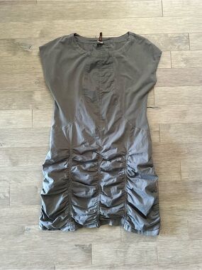 XCVI Cotton Gray Mini Dress Size Large